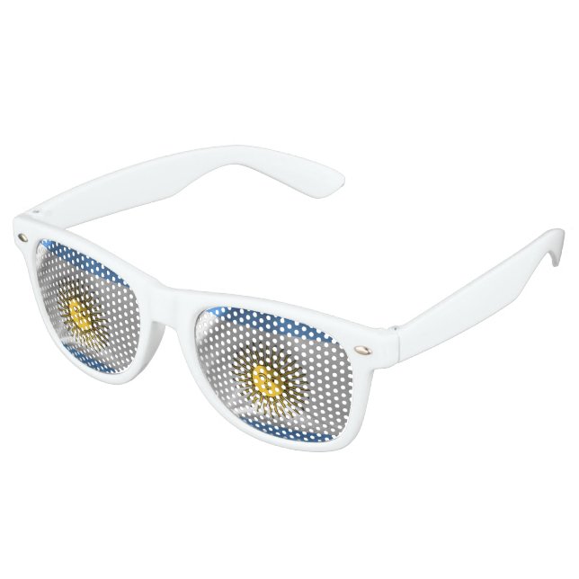 Lunettes De Fête Retro Argentina flag (Angulaire)