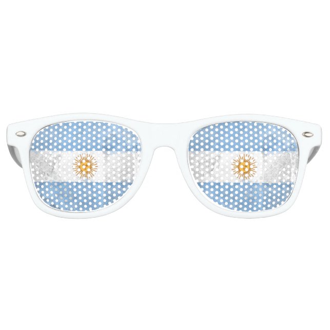 Lunettes De Fête Retro Argentine (Devant)