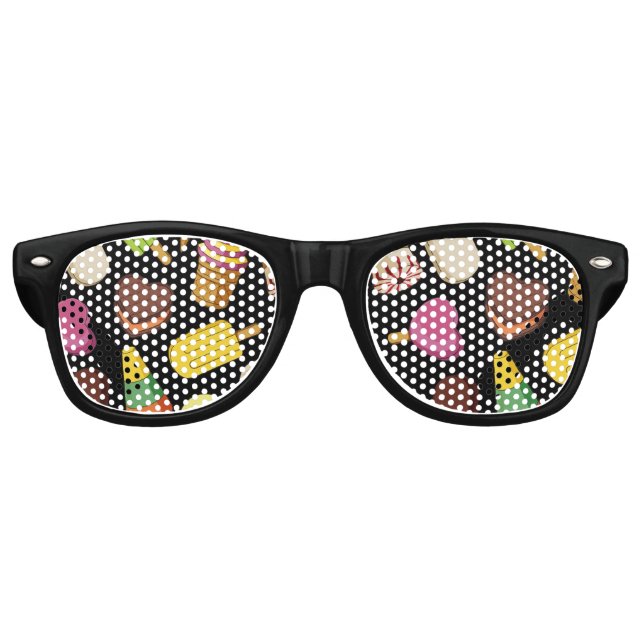 Lunettes De Fête Retro Arrière - plan de glace (Devant)