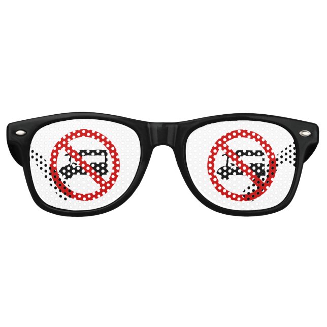 Lunettes De Fête Retro AUCUN TAXI Tuk-Tuk ⚠ Route de Thaïlande ⚠ (Devant)