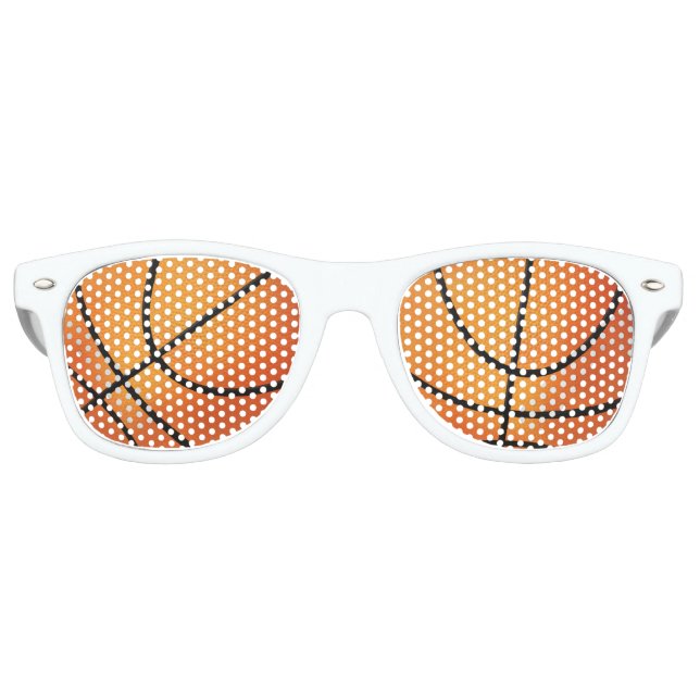 Lunettes De Fête Retro Ballon de basket | Ventilateur sportif (Devant)