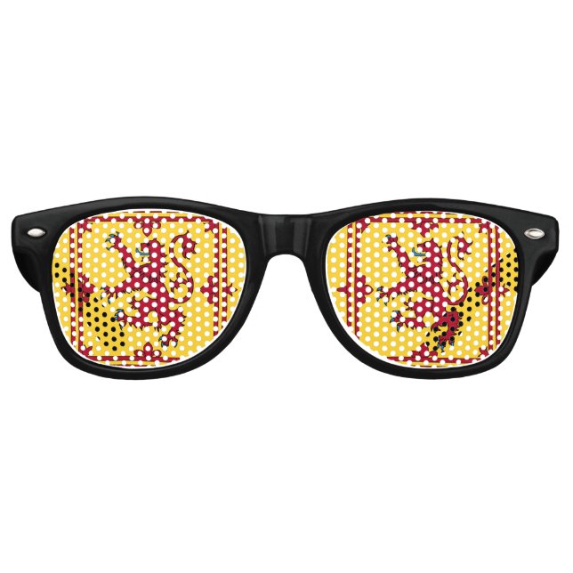 Lunettes De Fête Retro Bannière royale - Écosse (Devant)