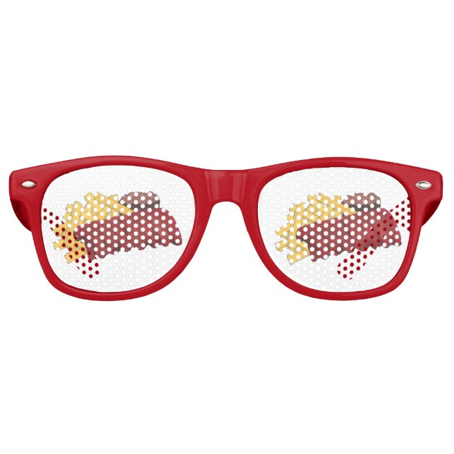 Lunettes De Fête Retro Barbecue Barbecue Barbecue Rib Cookoff (Devant)