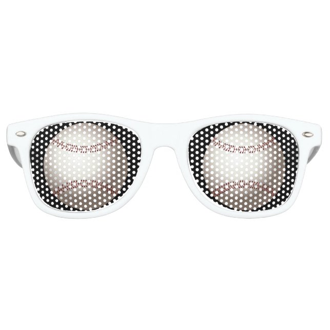 Lunettes De Fête Retro Baseball (balle) (Devant)