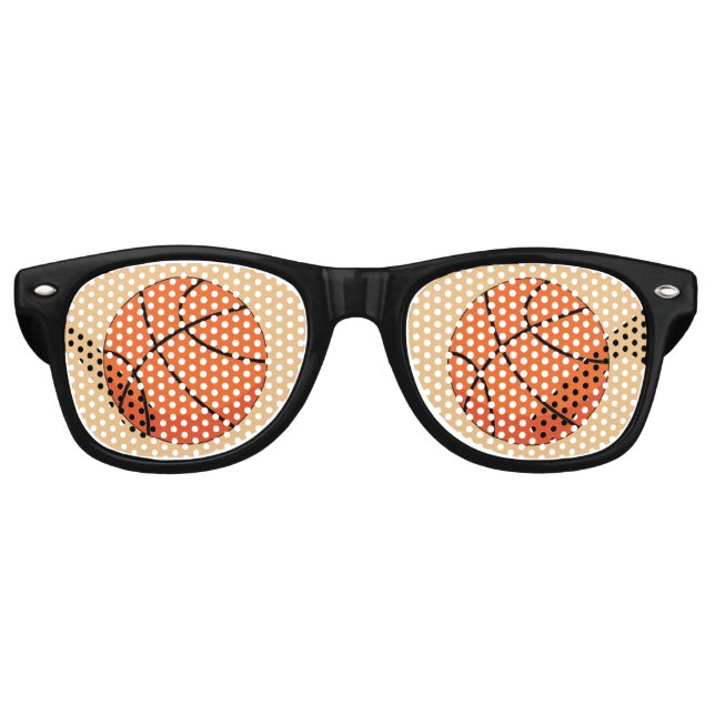 Lunettes De Fête Retro Basket-ball (Devant)