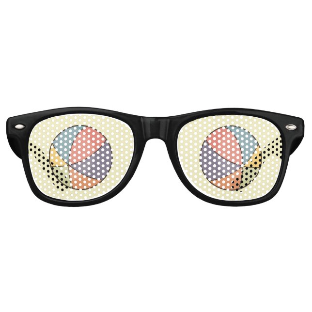 Lunettes De Fête Retro Beach Ball (Devant)