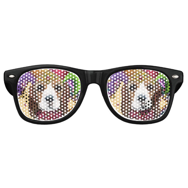 LUNETTES DE FÊTE RETRO BEAGLE (Devant)