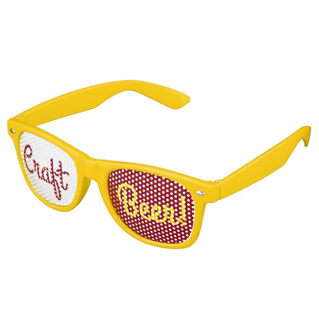 Lunettes De Fête Retro Bière artisanale (Angulaire)