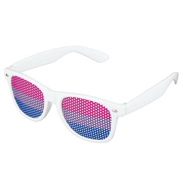 Lunettes De Fête Retro Bisexual pride (Angulaire)