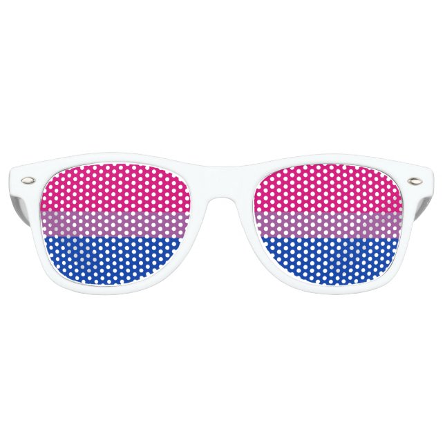 Lunettes De Fête Retro Bisexual pride (Devant)