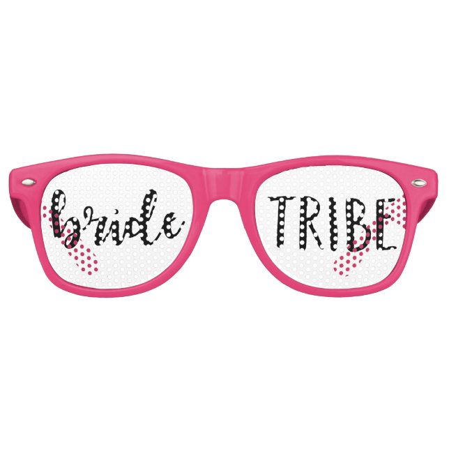 Lunettes De Fête Retro Black Bride Tribe Bachelorette Party Faveurs (Devant)