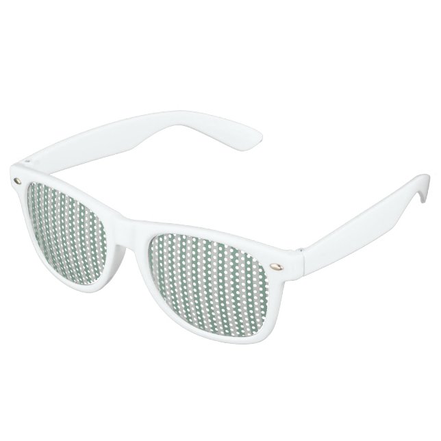 Lunettes De Fête Retro Bleus personnalisables (Angulaire)