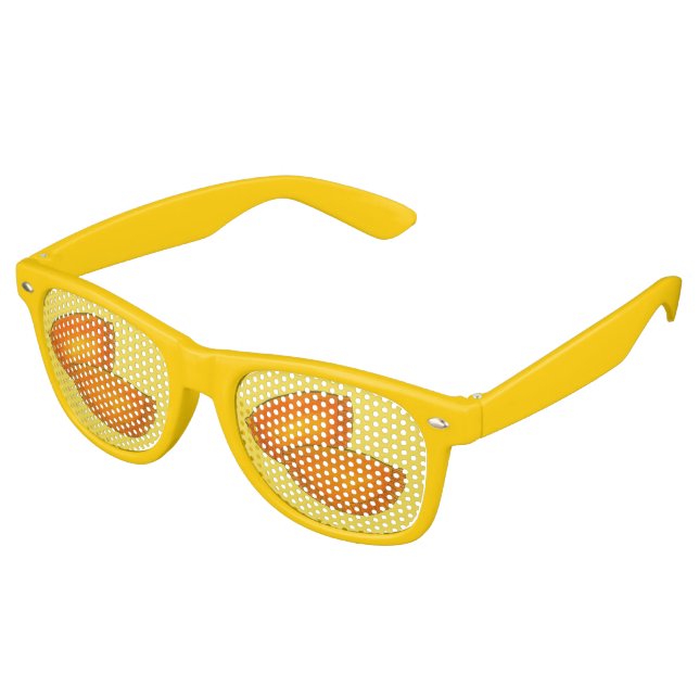 Lunettes De Fête Retro Boeuf épicé jamaïcain Patty Patty Jamaïque Pâtisse (Angulaire)