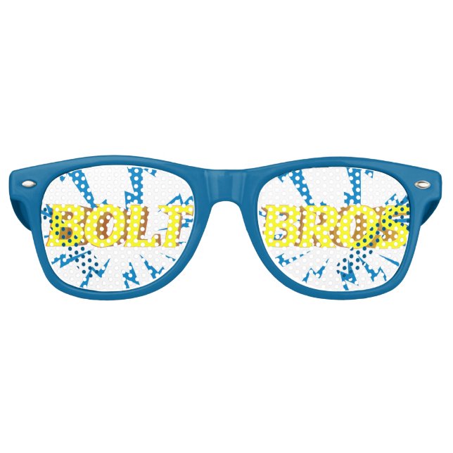 Lunettes De Fête Retro Bolt Bros Shades 01 (Devant)
