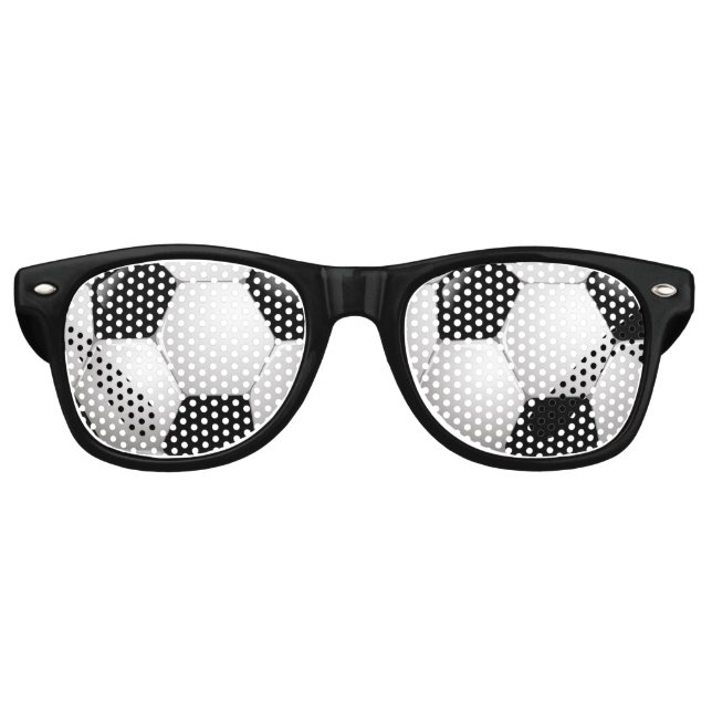 Lunettes De Fête Retro Boule de football (Devant)