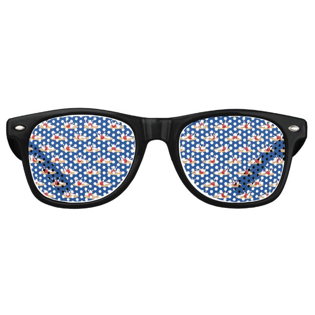 Lunettes De Fête Retro Bowling Ball Stritles Motif (Devant)