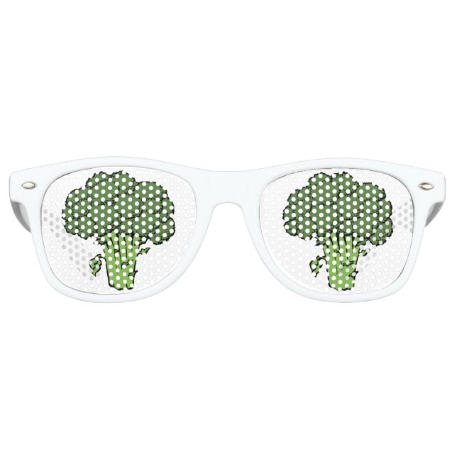 Lunettes De Fête Retro Brocoli vert (Devant)