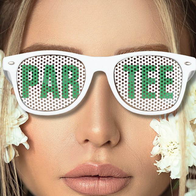 Lunettes De Fête Retro Cadeau de fête de bachelorette de golf Par Tee  (Golf Bachelorette Party Favor Par Tee Retro Sunglasses
)