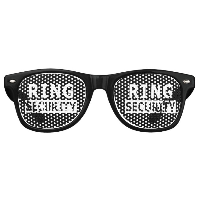 Lunettes De Fête Retro Cadeaux de garçon de sécurité de bague (Devant)