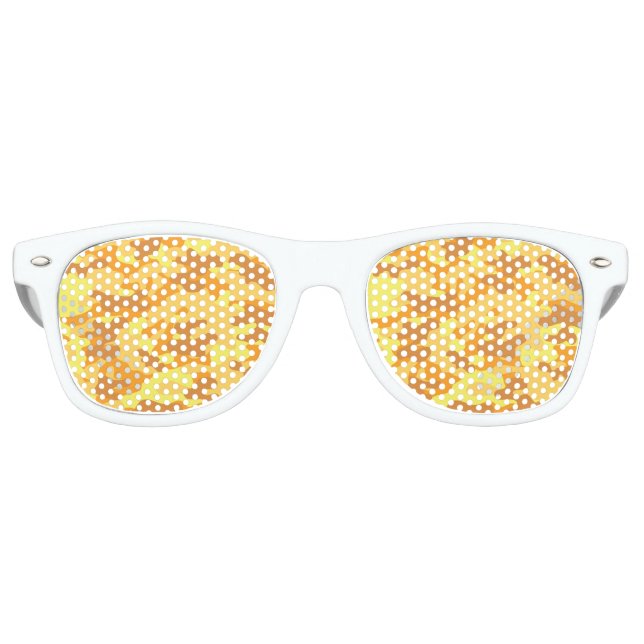 Lunettes De Fête Retro Camouflage d'or (Devant)