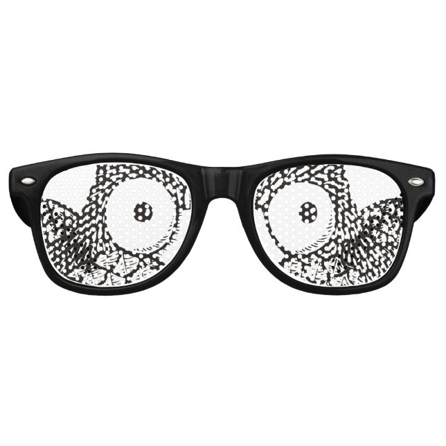 Lunettes De Fête Retro Carton de Owl Eyes (Devant)
