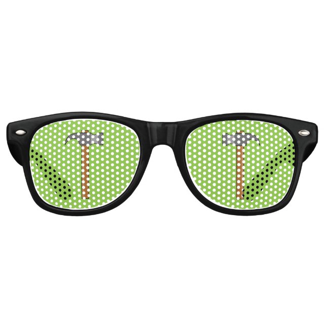Lunettes De Fête Retro Carton en marteau (Devant)