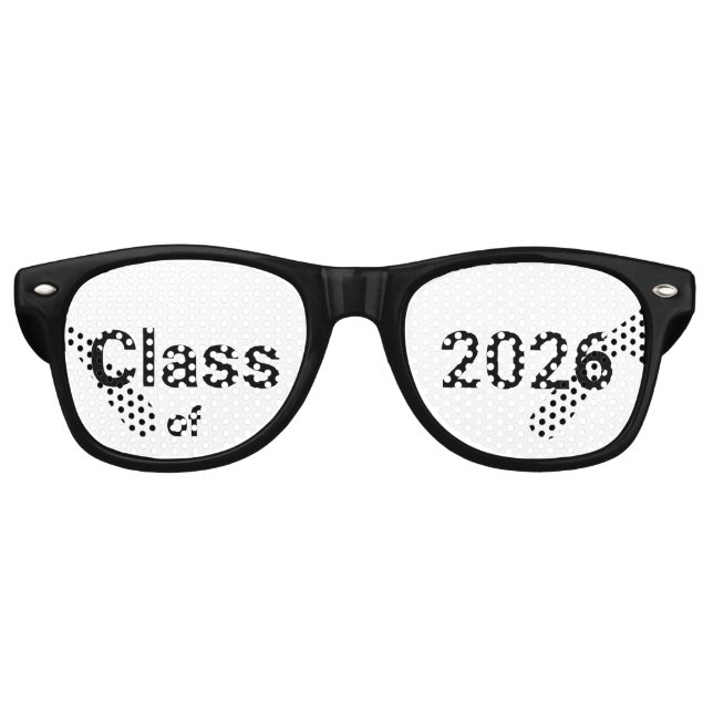Lunettes De Fête Retro Catégorie de 2026 Diplôme d'études supérieures Aîn (Devant)