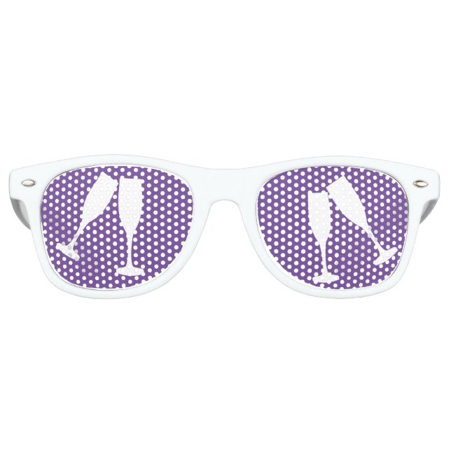 Lunettes De Fête Retro Champagne Shades (Devant)