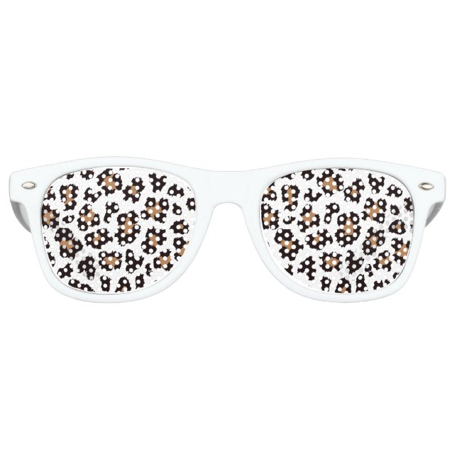 Lunettes De Fête Retro Charmant Élégante Léopards Motifs naturels (Devant)