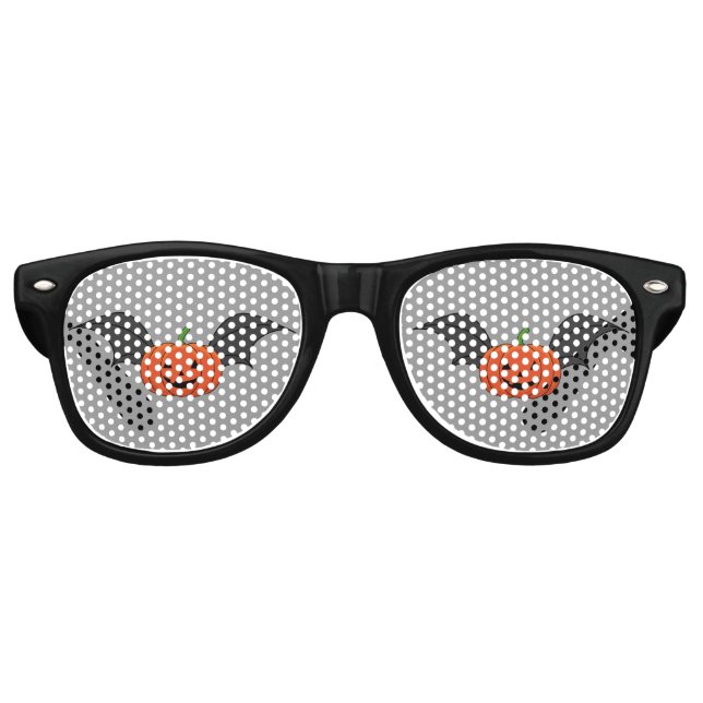 Lunettes De Fête Retro Chat Citrouille d'Halloween (Devant)