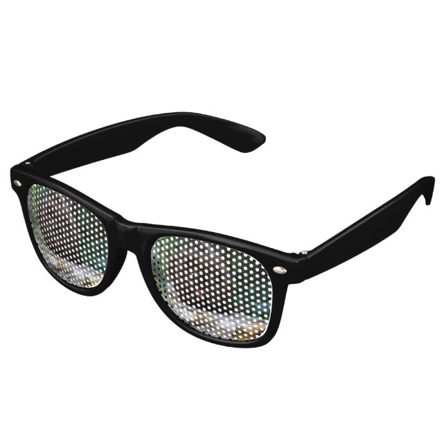 Lunettes De Fête Retro Chat noir en colère (Angulaire)