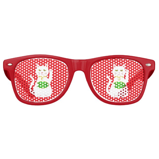 Lunettes De Fête Retro Chat Oriental Lucky (Devant)