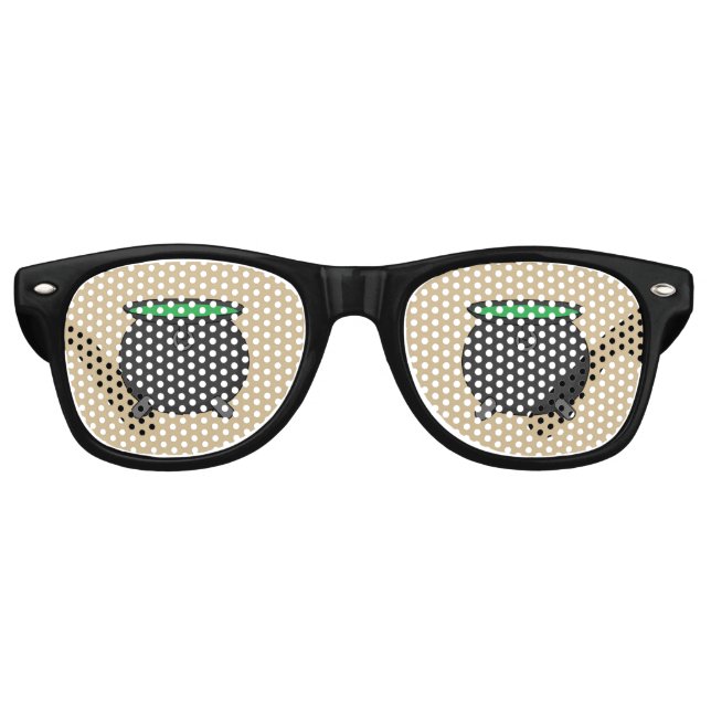 Lunettes De Fête Retro Chaudron de sorcière (Devant)