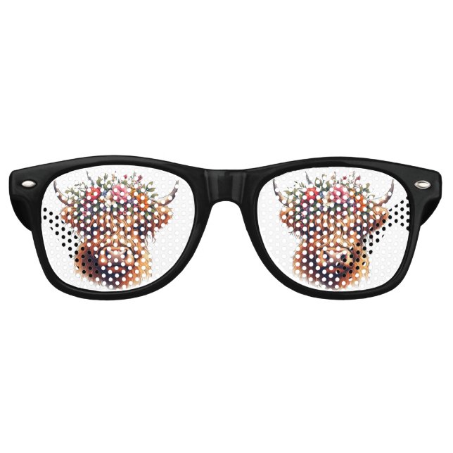 Lunettes De Fête Retro Chaussures écossaises Highland (Devant)