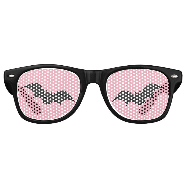 Lunettes De Fête Retro Chauve-souris mignonne (Devant)