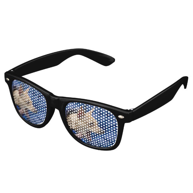 Lunettes De Fête Retro Chihuahua hurle (Angulaire)