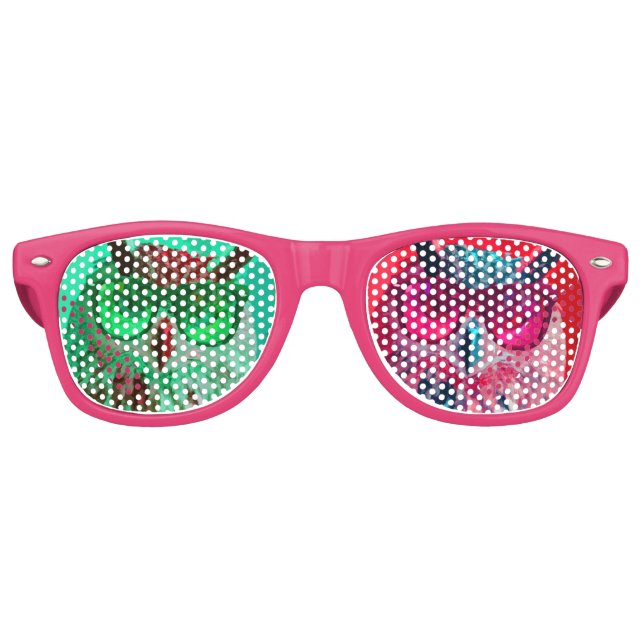 Lunettes De Fête Retro Chouettes de fête pop art (Devant)
