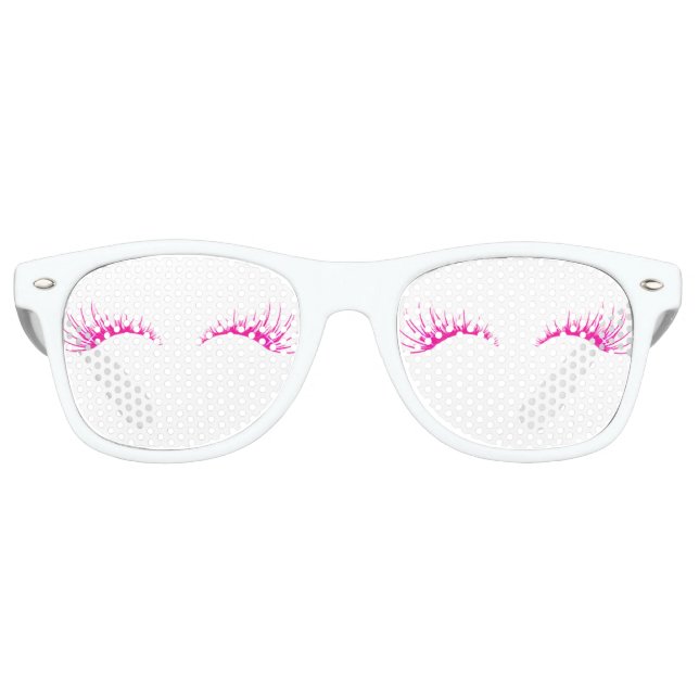 Lunettes De Fête Retro Cils Faux Tendance Cool (Devant)