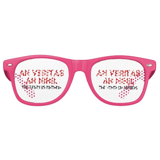 Lunettes De Fête Retro Citation de vérité latine (Devant)