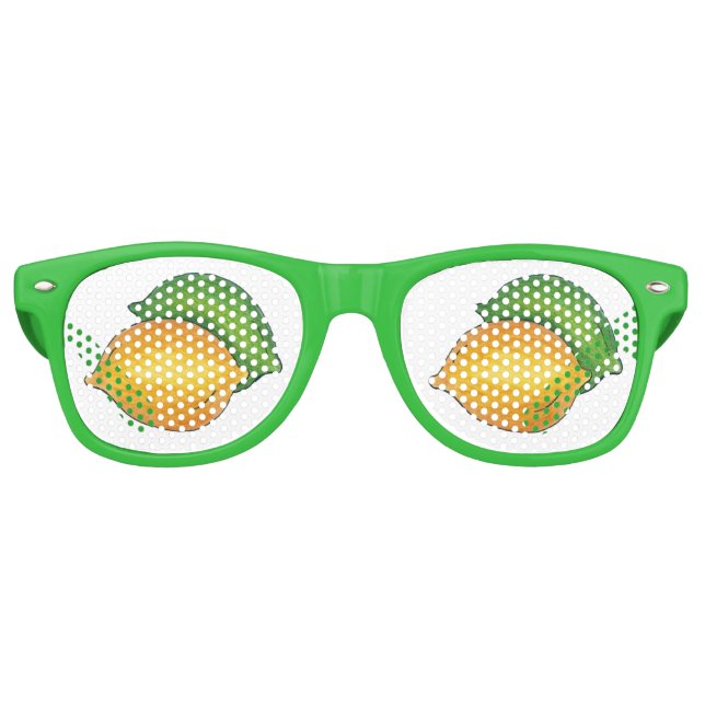 Lunettes De Fête Retro Citron vert citron vert jaune (Devant)