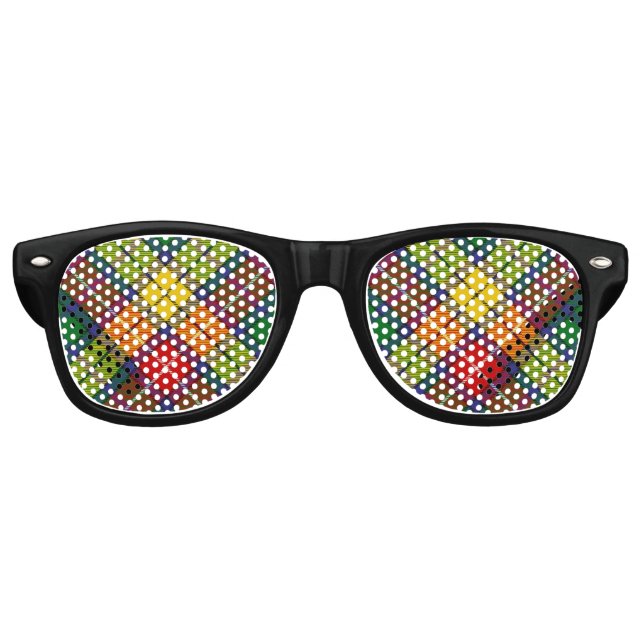 Lunettes De Fête Retro Clan Buchanan Tartan (Devant)