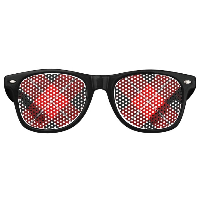 Lunettes De Fête Retro Clan Cunningham Tartan (Devant)