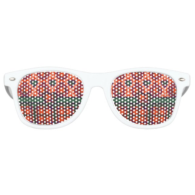 Lunettes De Fête Retro Clan Dalzell Plaid Scottish tartan (Devant)