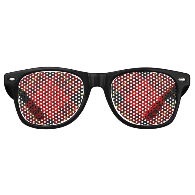Lunettes De Fête Retro Clan MacQueen Tartan (Devant)