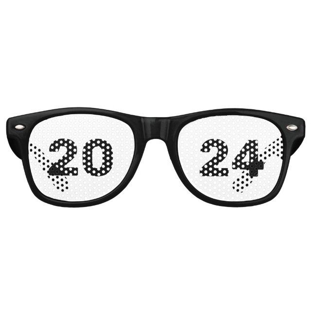 Lunettes De Fête Retro Classe de Modèle de diplômes 2024 (Devant)