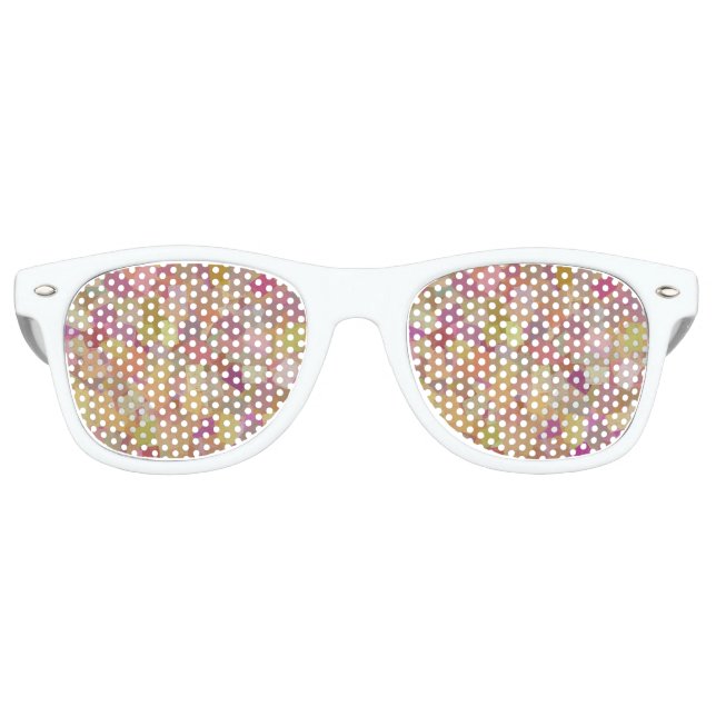 Lunettes De Fête Retro Colorful Abstract Seamless Pattern (Devant)