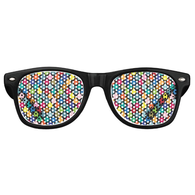 Lunettes De Fête Retro Cool Colorful Dragon Scale Motif (Devant)