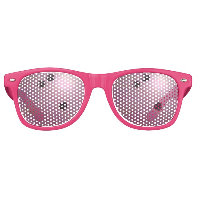 Lunettes De Fête Retro Cool rose Bowling Ball Party Shades (Devant)