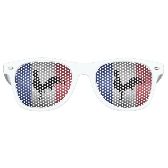 Lunettes De Fête Retro Coq français (Devant)