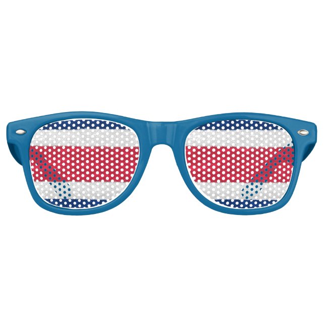 Lunettes De Fête Retro Costa Rica (Devant)